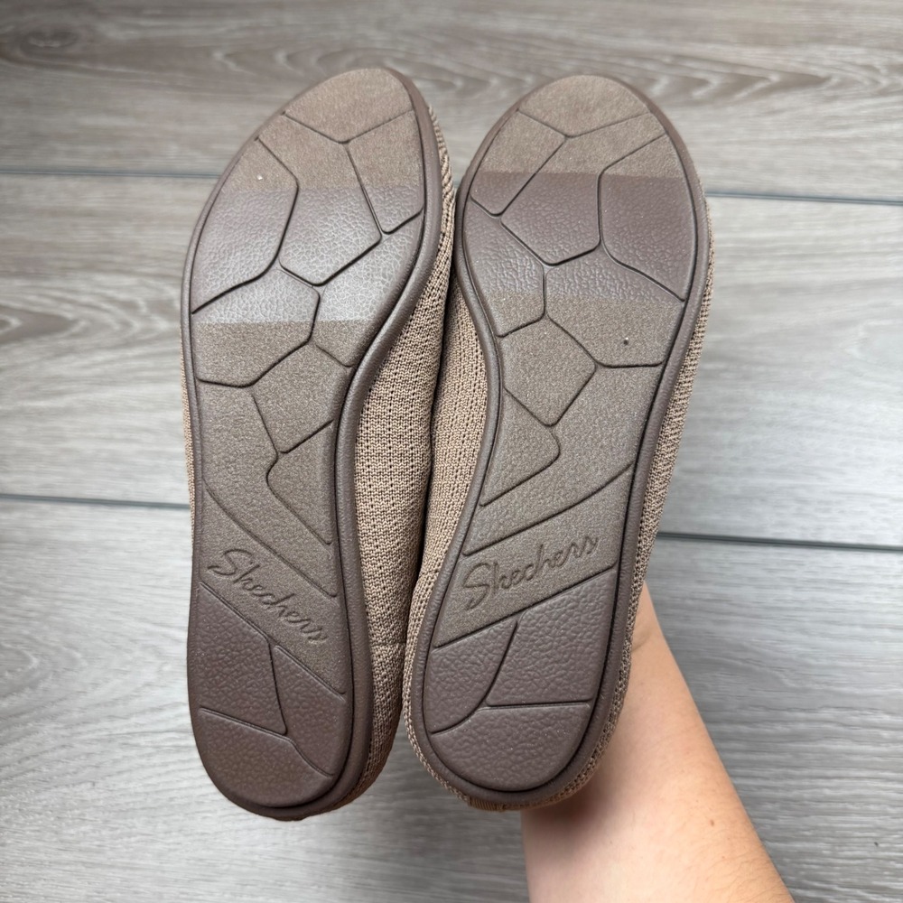 Skechers Women Cleo 2.0 Love Spell Flat Knit Skimmer Mocha Brown Size 8.5 New - Picture 8 of 8